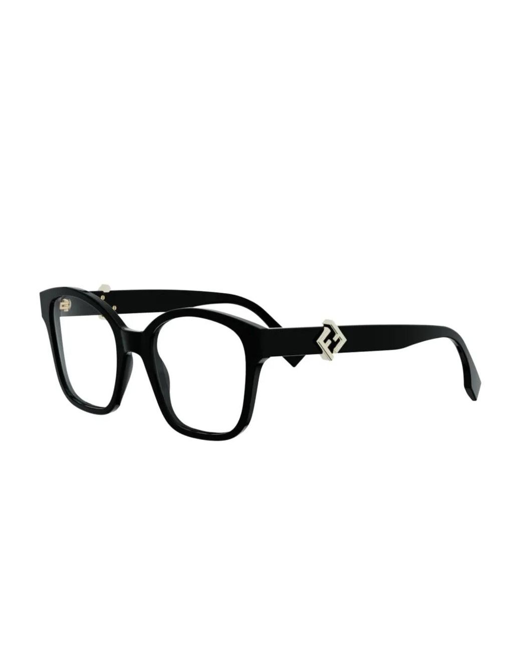 Fendi Black Square-Frame Glasses