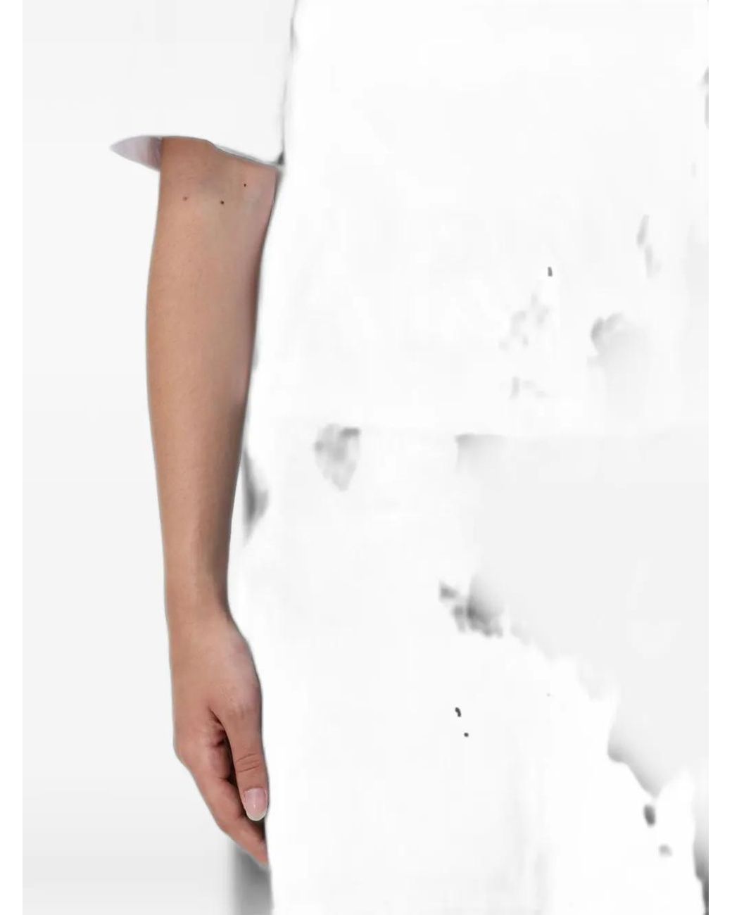 ARMANI EXCHANGE White Rhinestone-Embellished T-Shirt