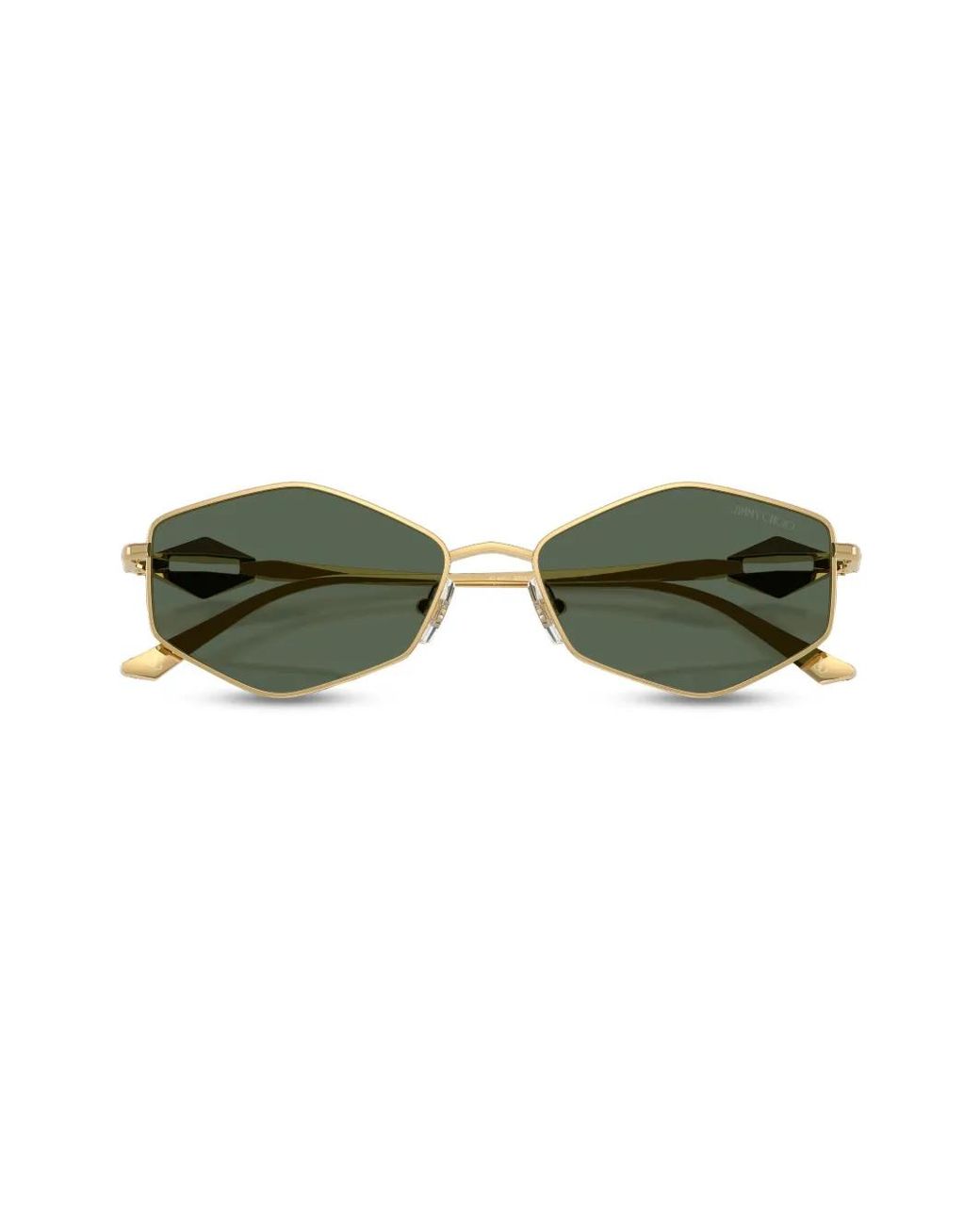 Jimmy Choo Green Logo-Engraved Sunglasses