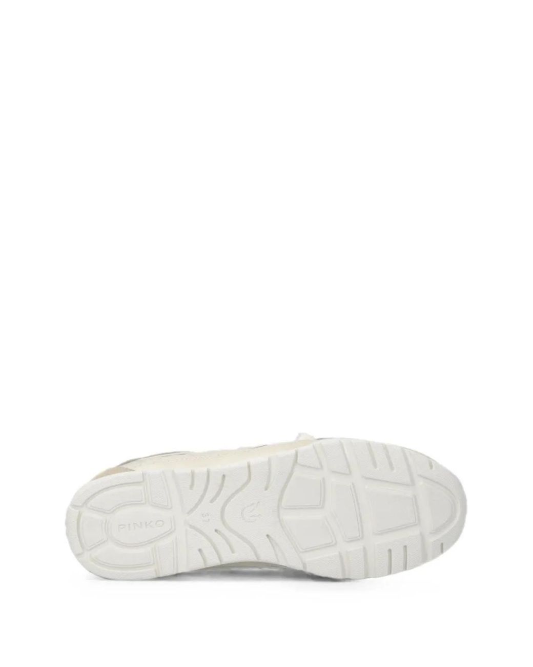 Pinko White Panelled Sneakers
