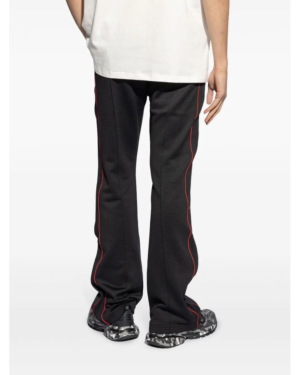 DIESEL Black P-Zamper Cotton Track Pants for men