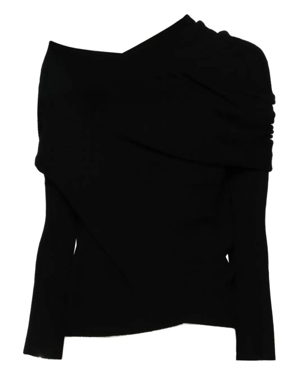 P.A.R.O.S.H. Black Turtleneck Wool Jumper