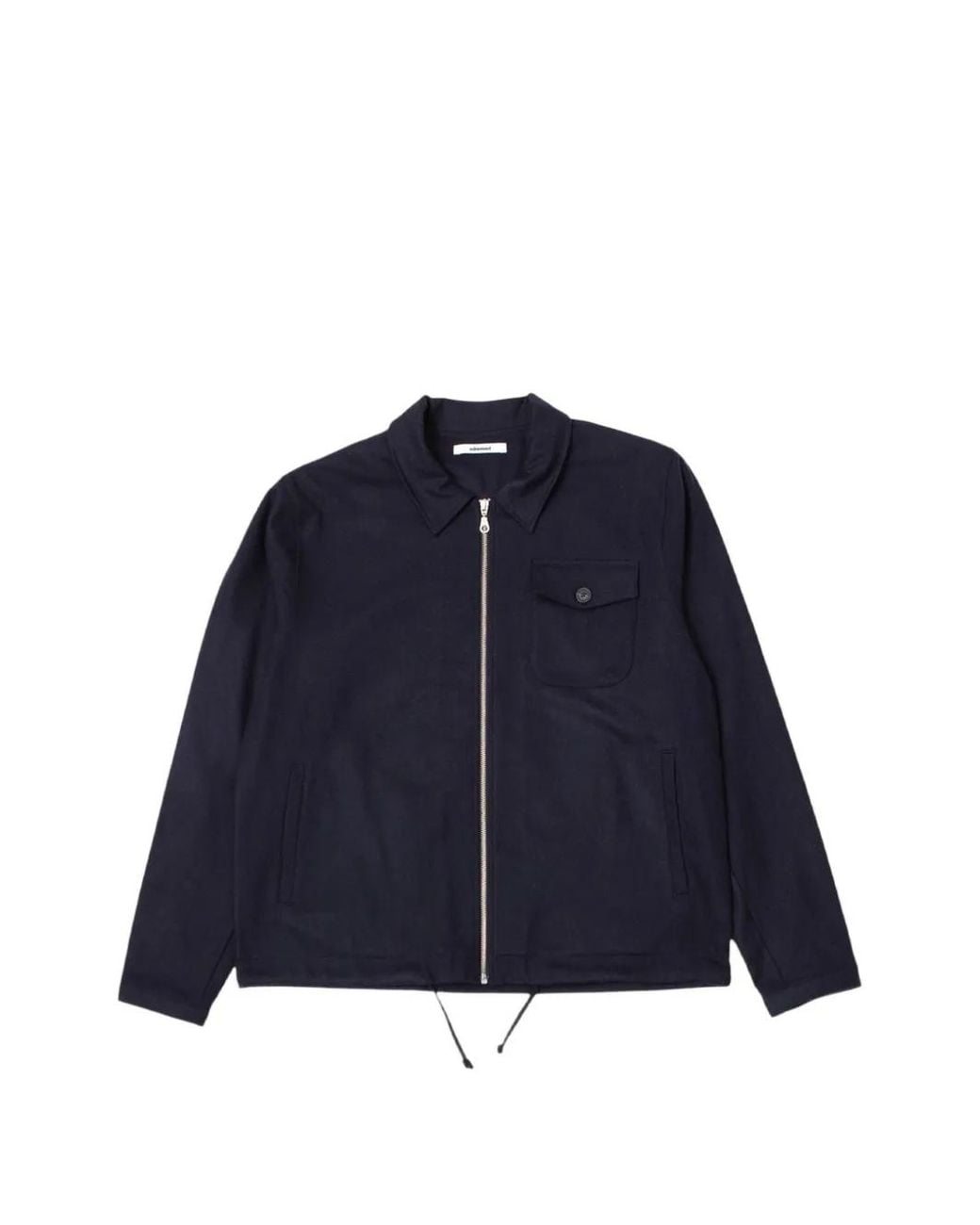 Edmmond Studios Blue Zip-Up Drawstring-Hem Jacket for men
