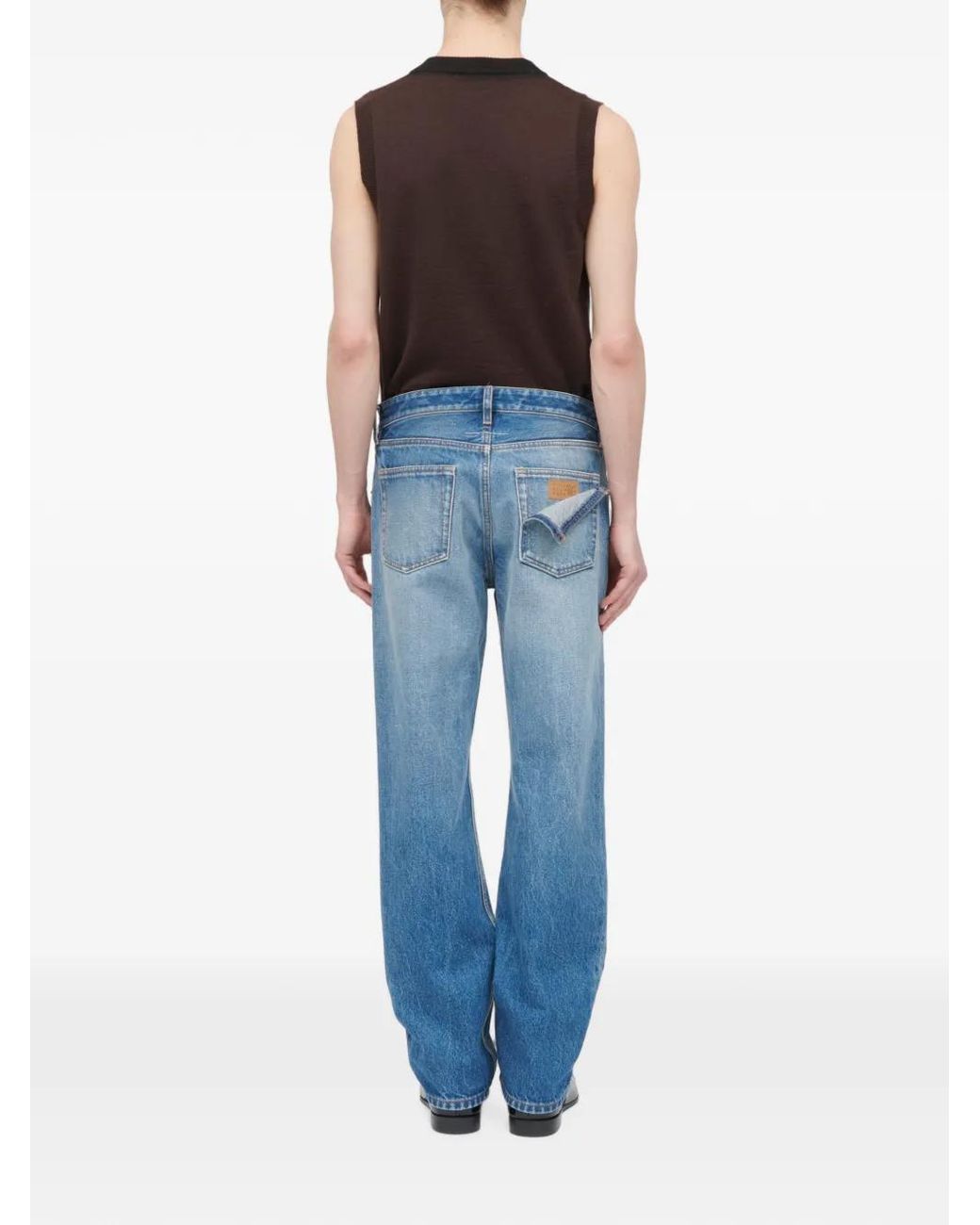 MM6 by Maison Margiela Blue Straight-Leg Jeans for men