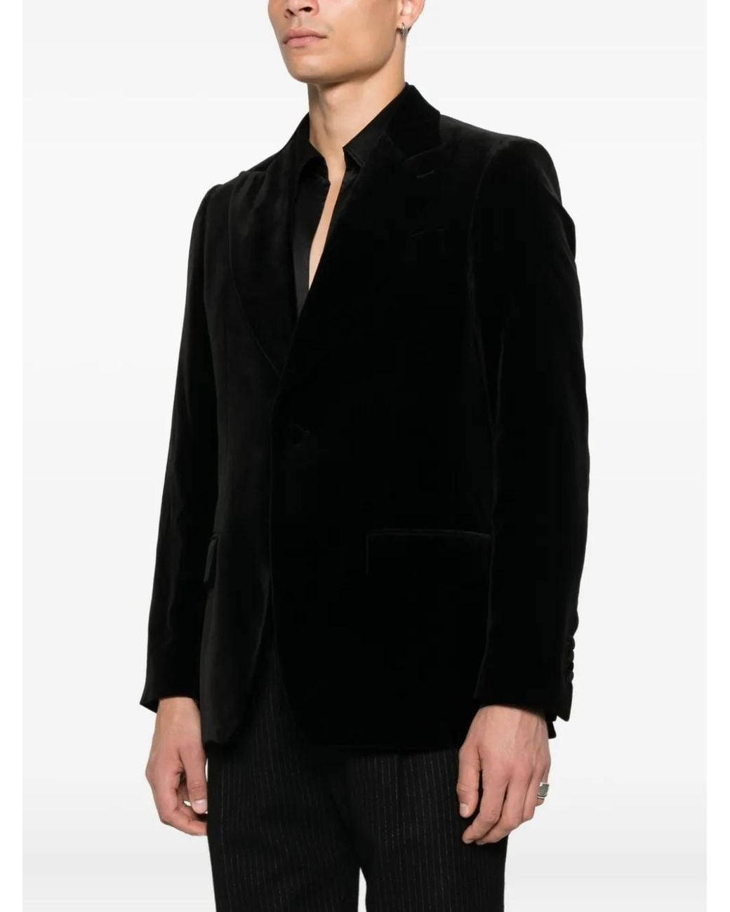 Lardini Black Single-Breasted Blazer for men