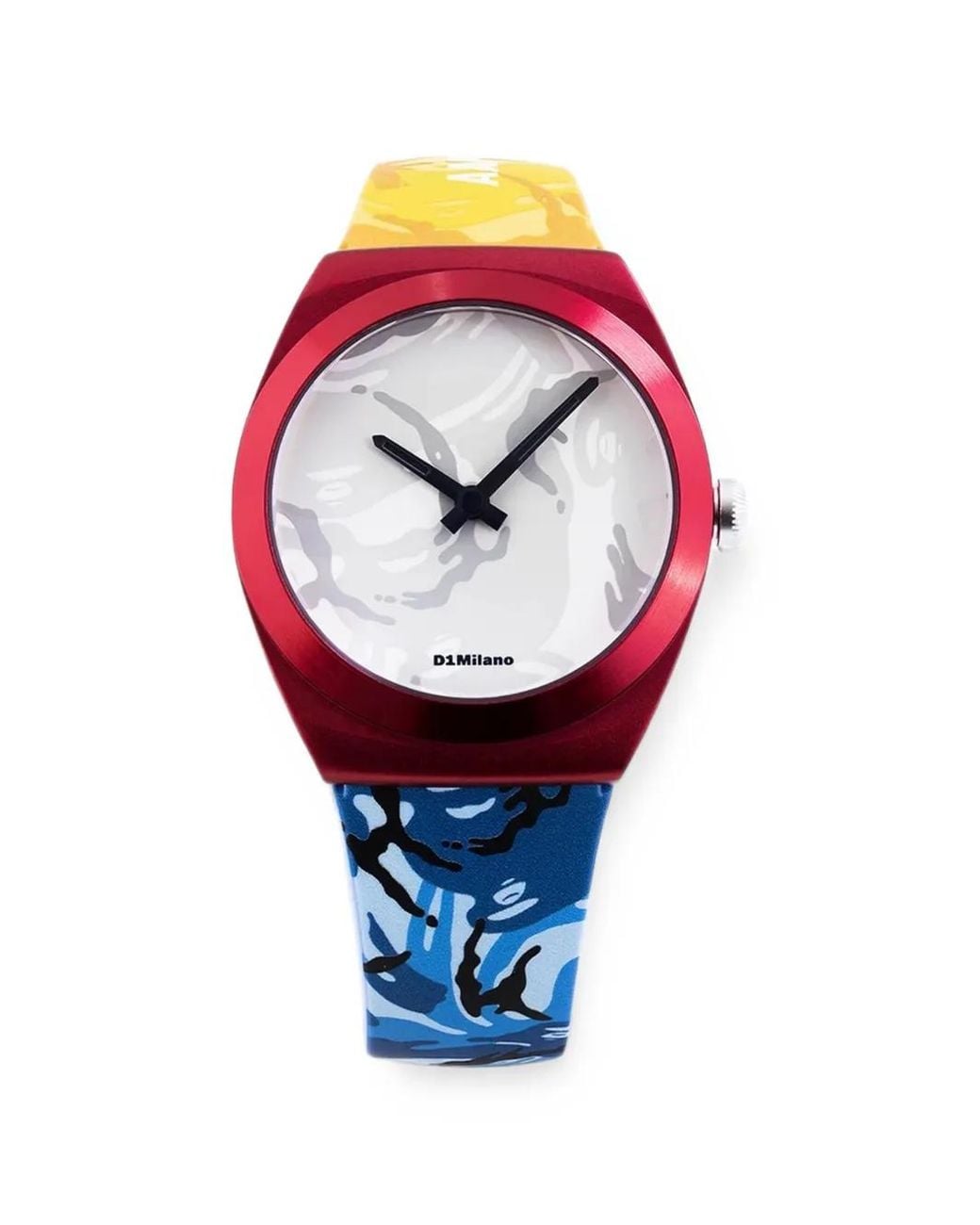 Aape By A Bathing Ape White Xd1 Canva 34Mm Watch