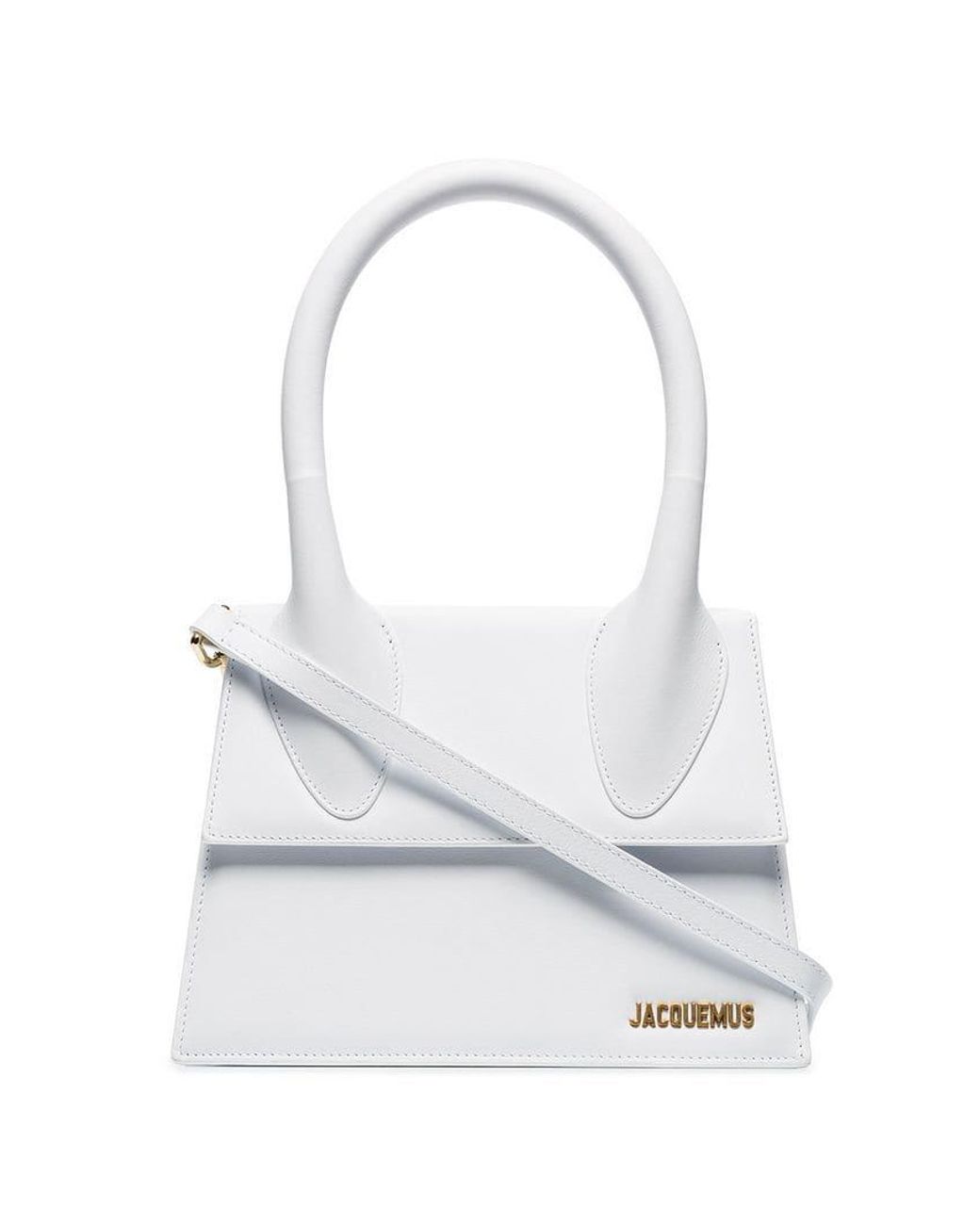 Jacquemus Womens Le Grand Chiquito Bag White Leather – Luxe Collective