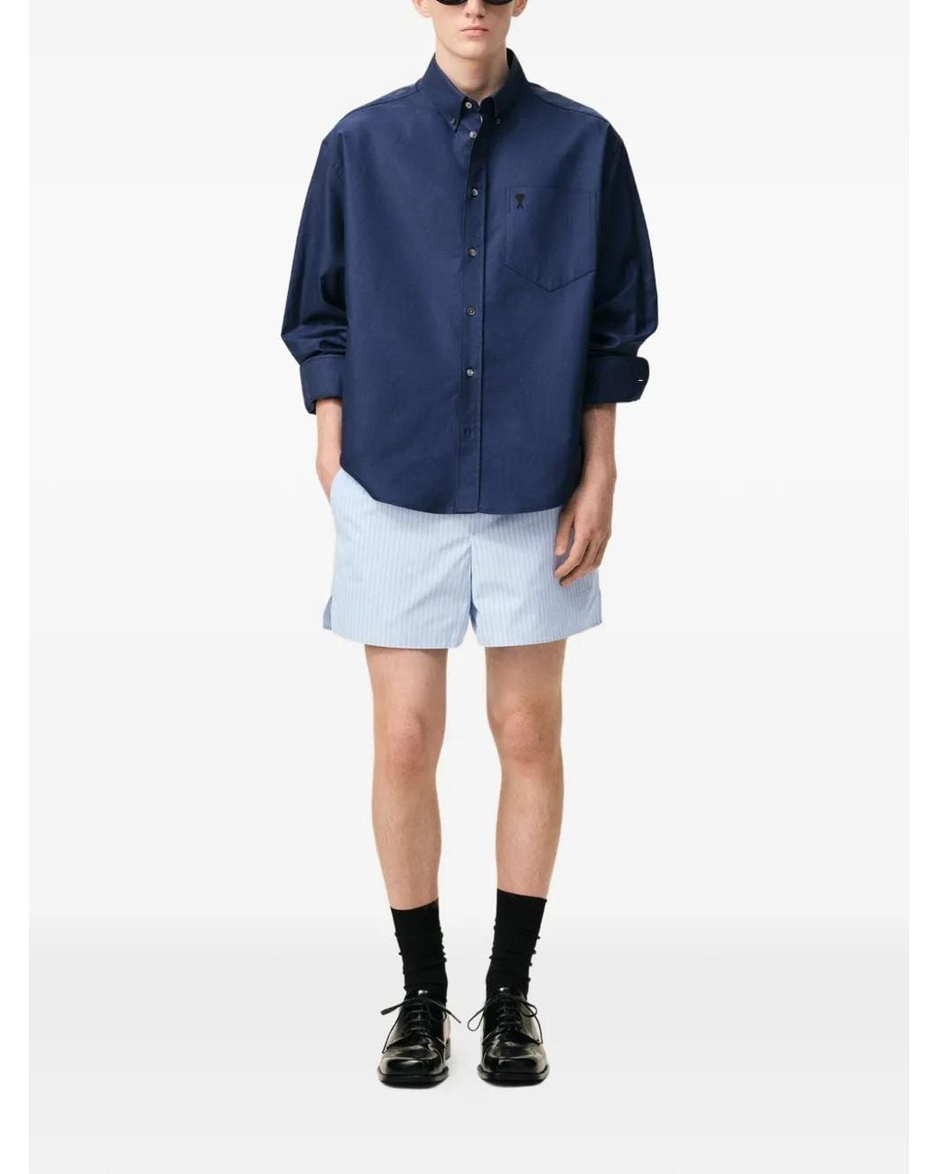 AMI Blue Short Shorts