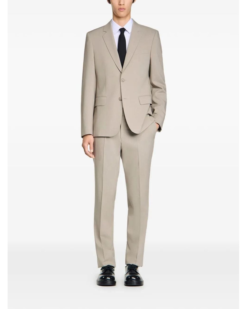 Sandro Natural Blazer En Laine for men