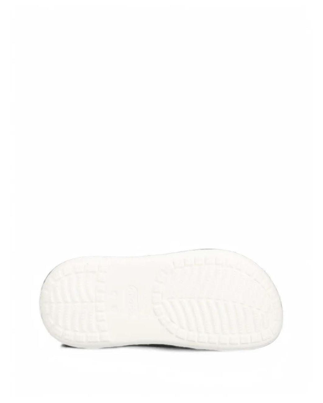 CROCSTM White Crush Perforated Platform Clogs