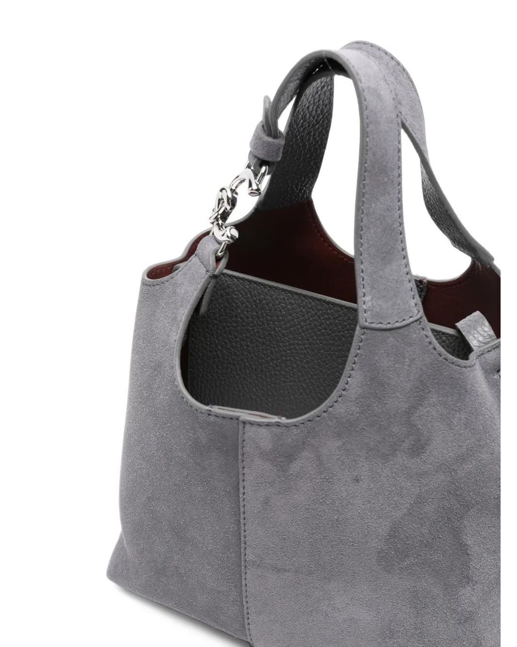 Coccinelle Gray C-Easy Suede Bucket Bag