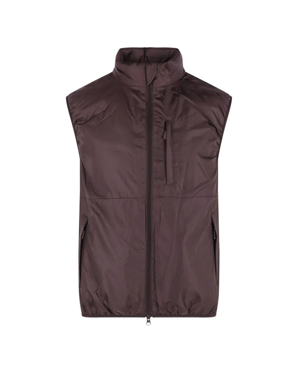 Aspesi Purple Padded High-Collar Gilet for men