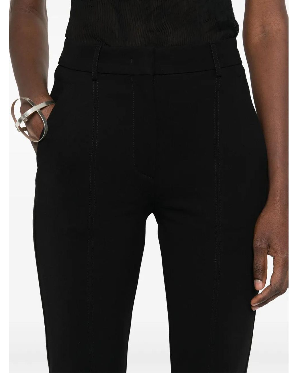 Sportmax Black Hose Trousers
