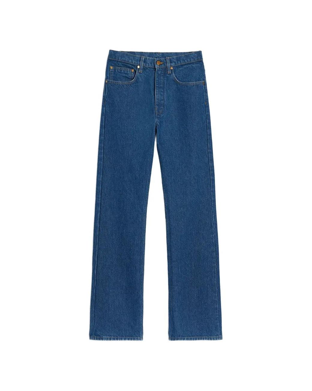Jil Sander Blue Flared Denim Trousers