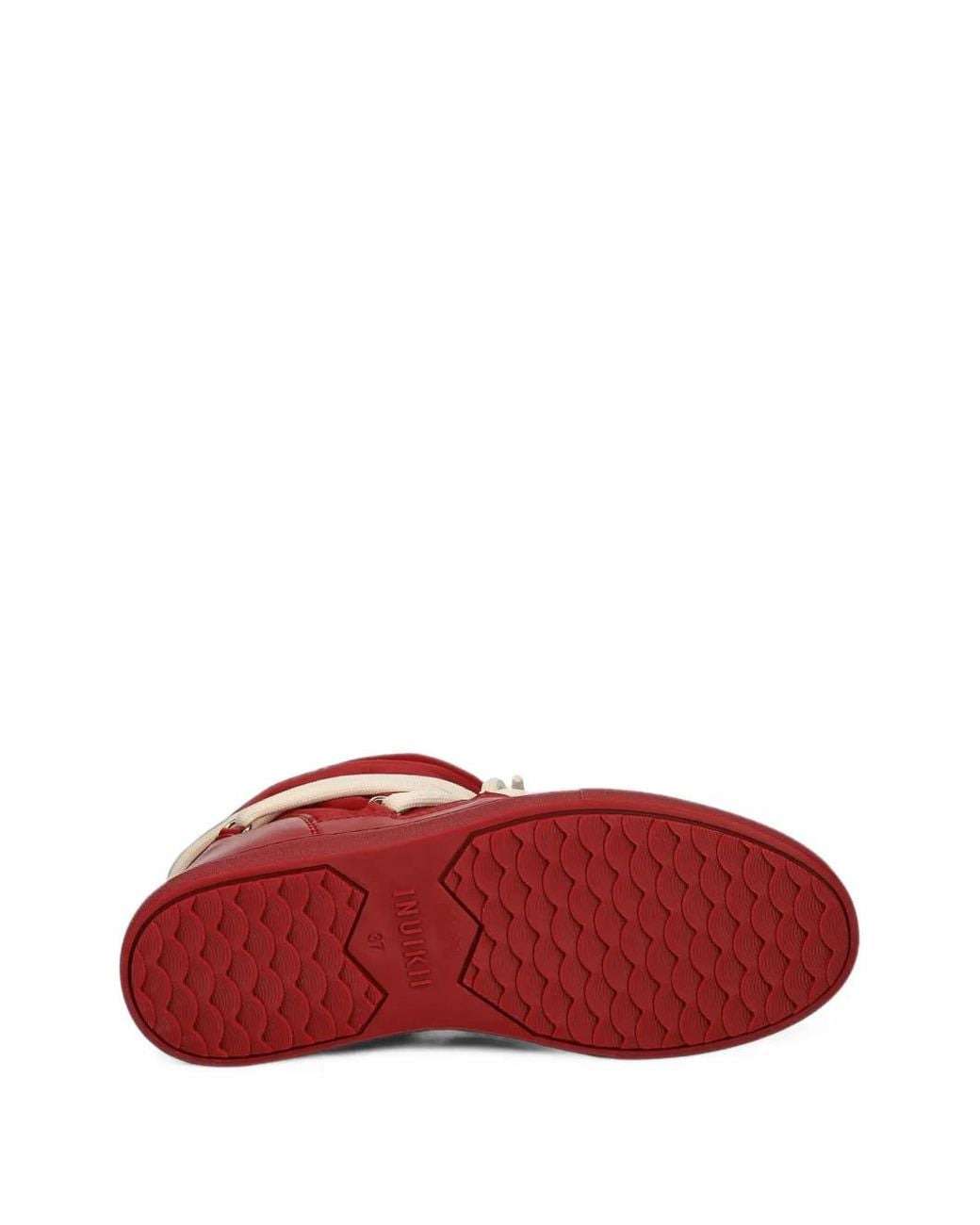 Inuikii Red Mountain Quilted Lace-Up Snow Boots