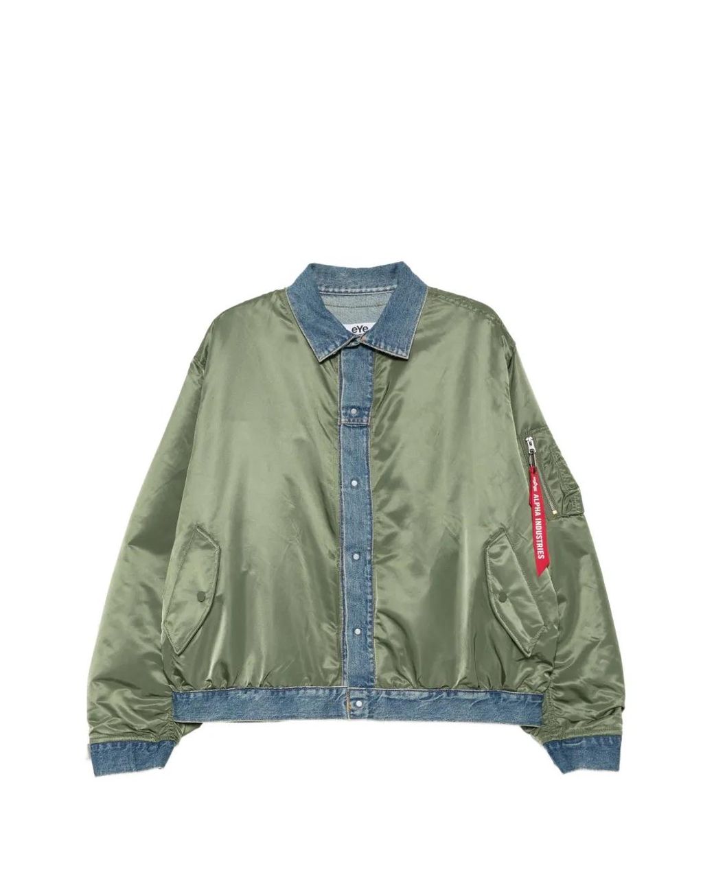 Junya Watanabe Green X Alpha Industries Veste Bomber Ma-1 for men