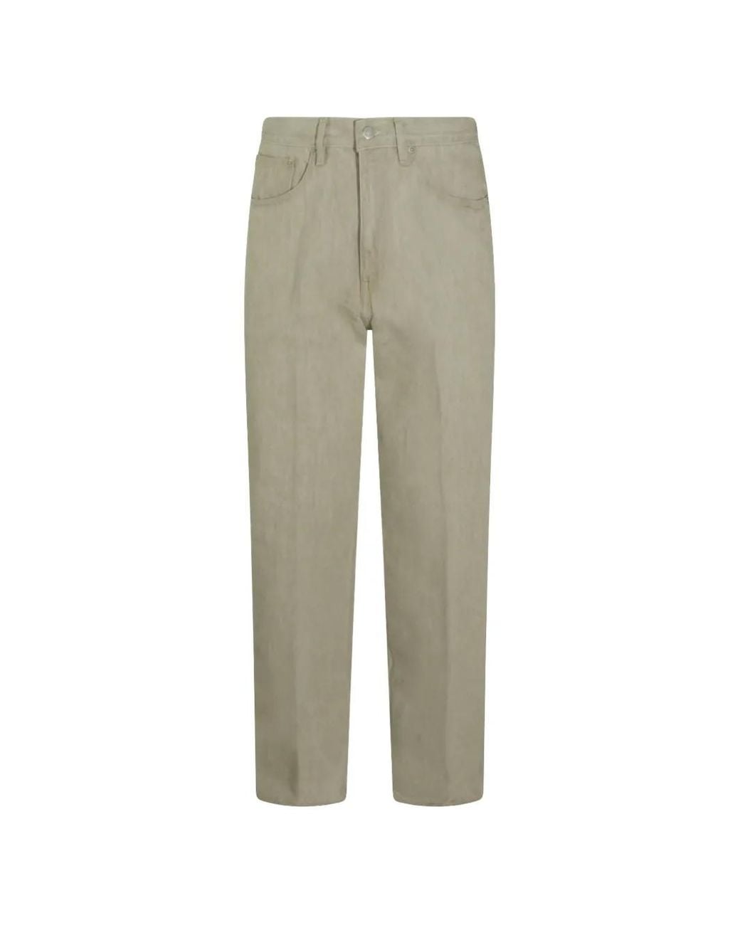 Auralee Green Straight-Leg Jeans for men