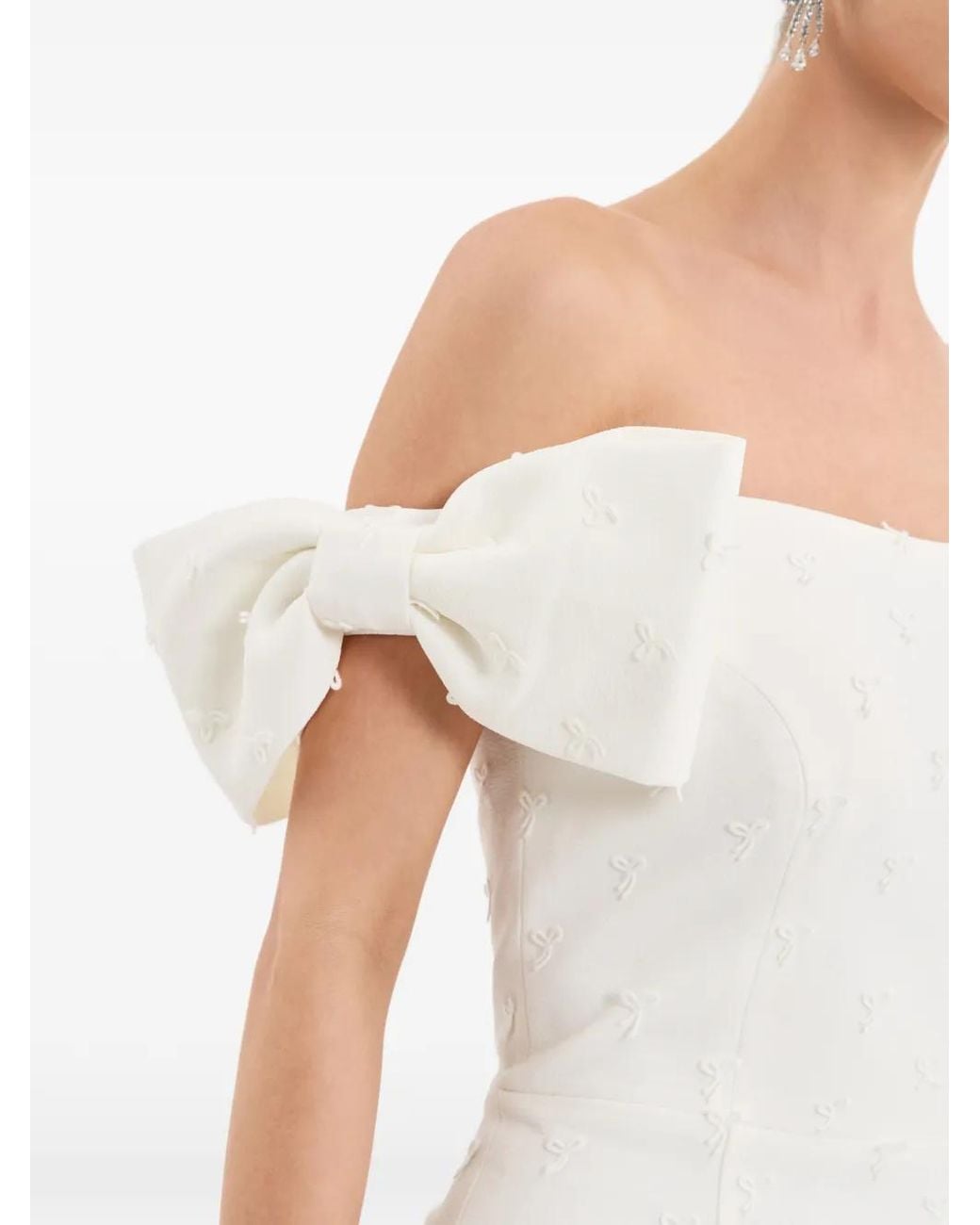 Rebecca Vallance White Mariee Midi Dress