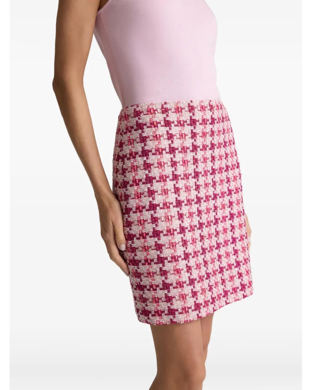 St. John Skyler Tweed Rok in het Red