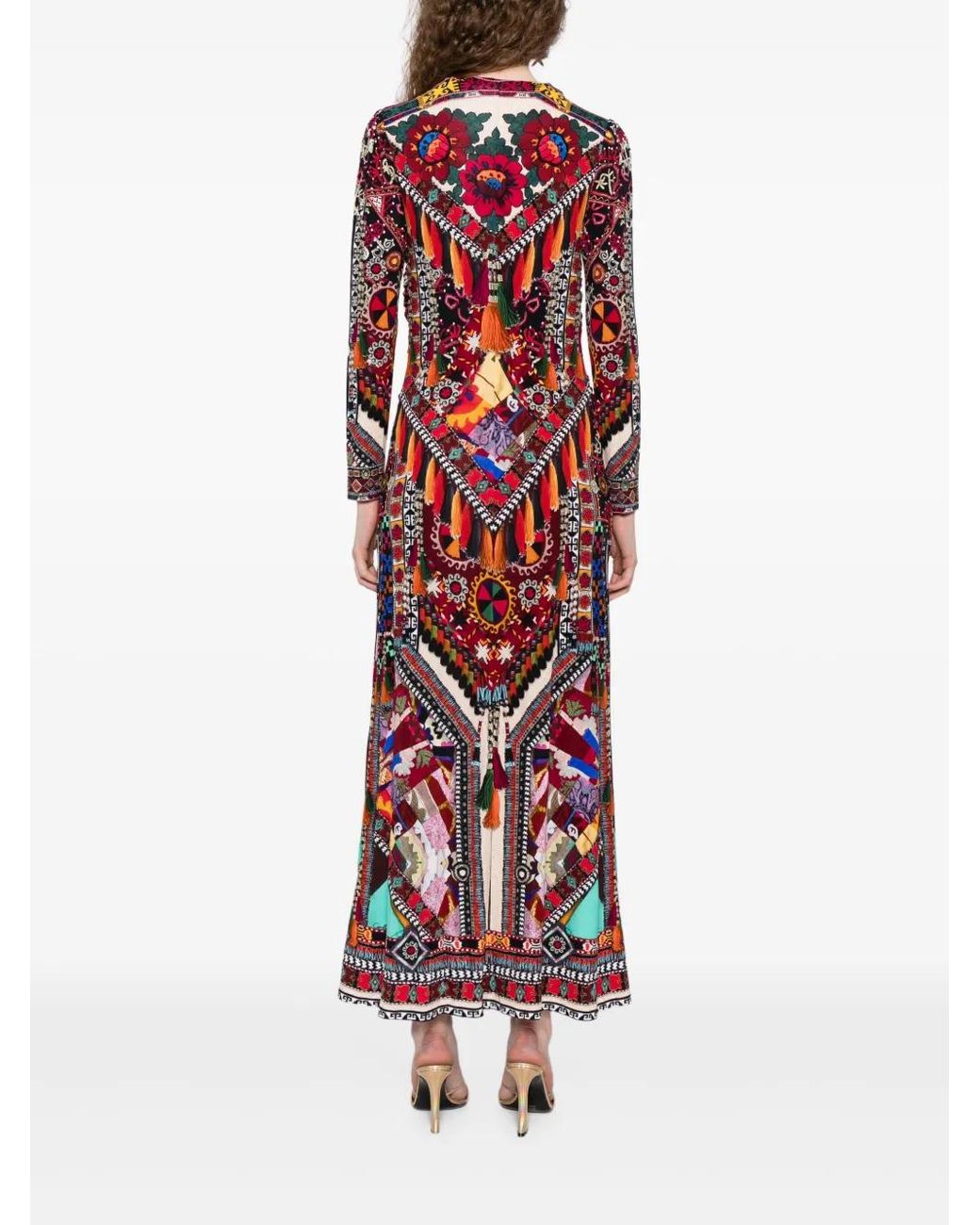 Camilla Red Patchwork Alchemy Dress