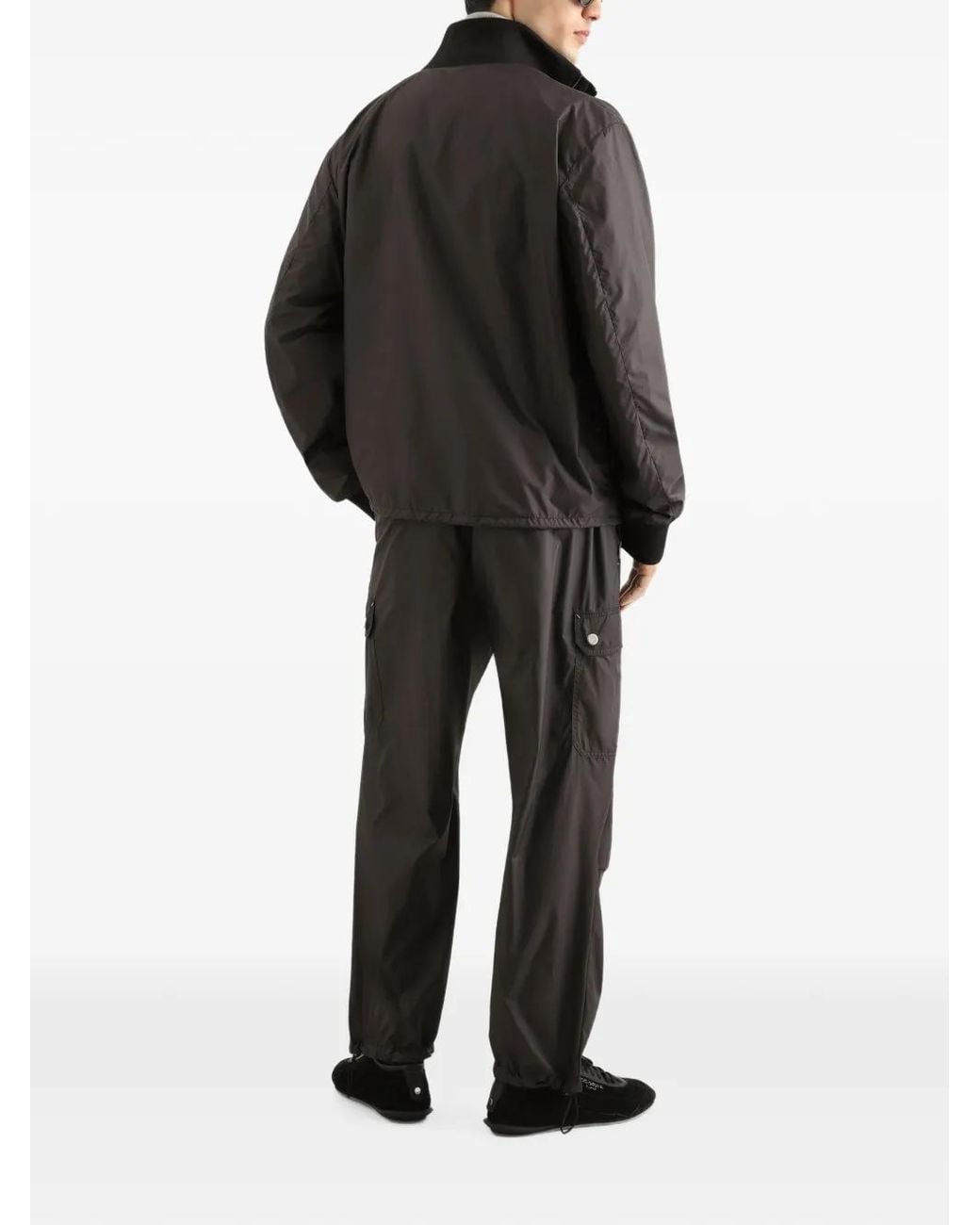 Dolce & Gabbana Black Lightly Padded Nylon Jacket for men