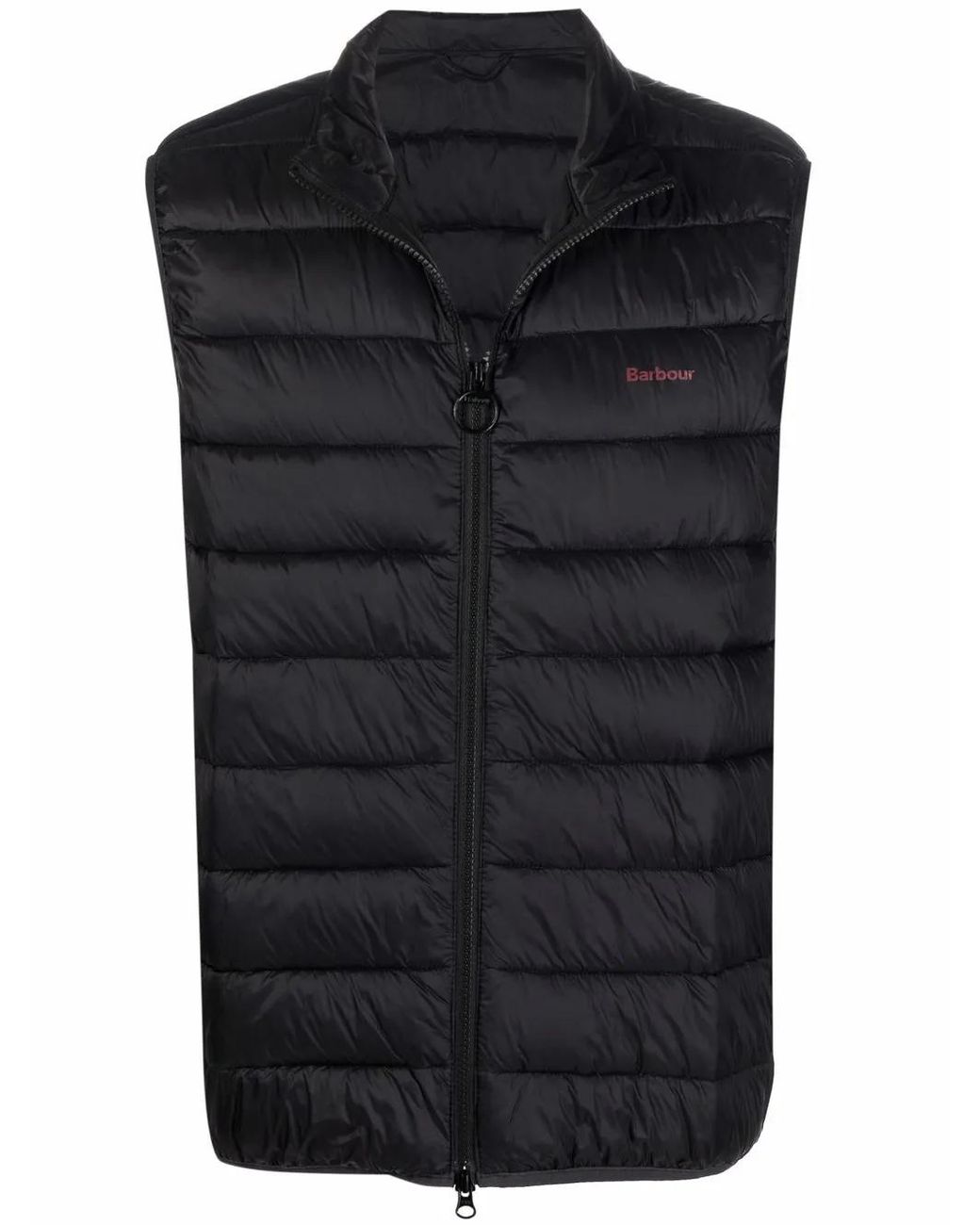 Barbour Black Padded Logo Gilet for men
