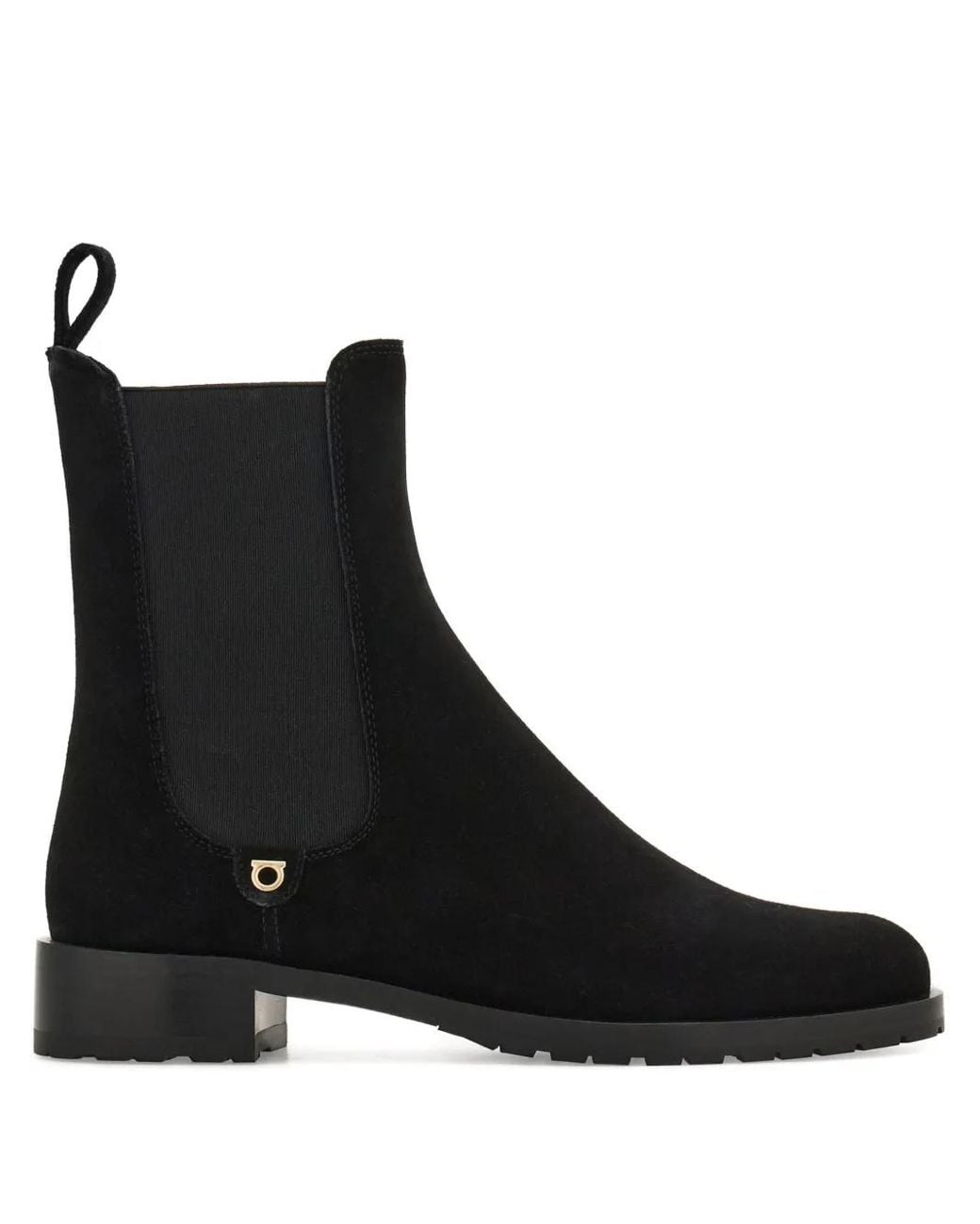 Ferragamo Black Chelsea Boots