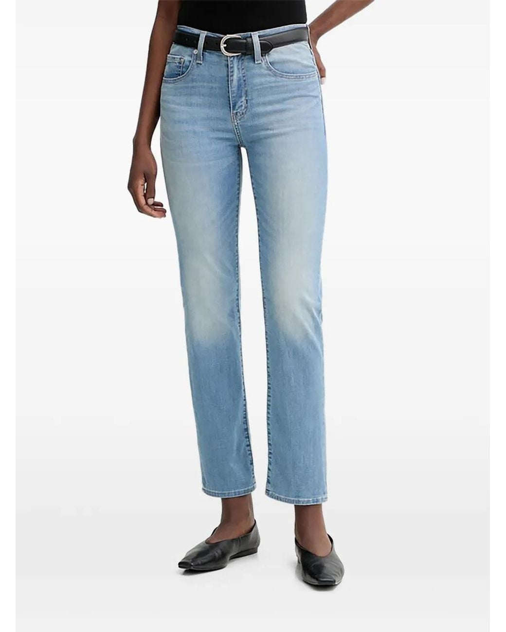 Levi's Blue Raw-Cut Jeans