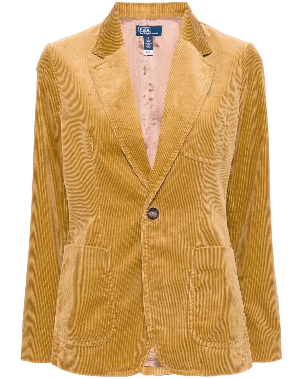 Polo Ralph Lauren Yellow Corduroy Blazer