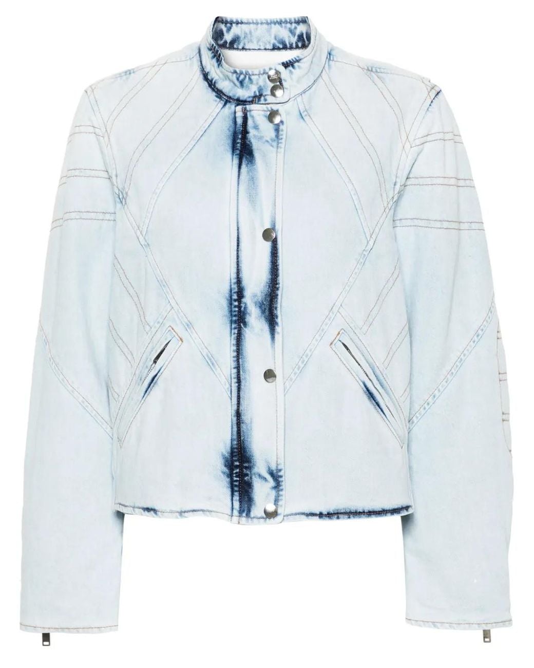 Isabel Marant Blue Chady Padded Denim Jacket