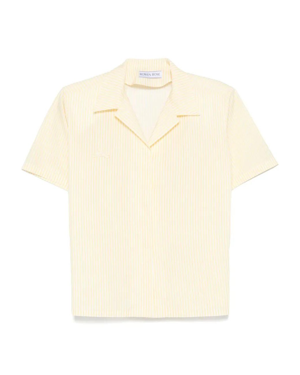 ROWEN ROSE Natural Striped Shirt