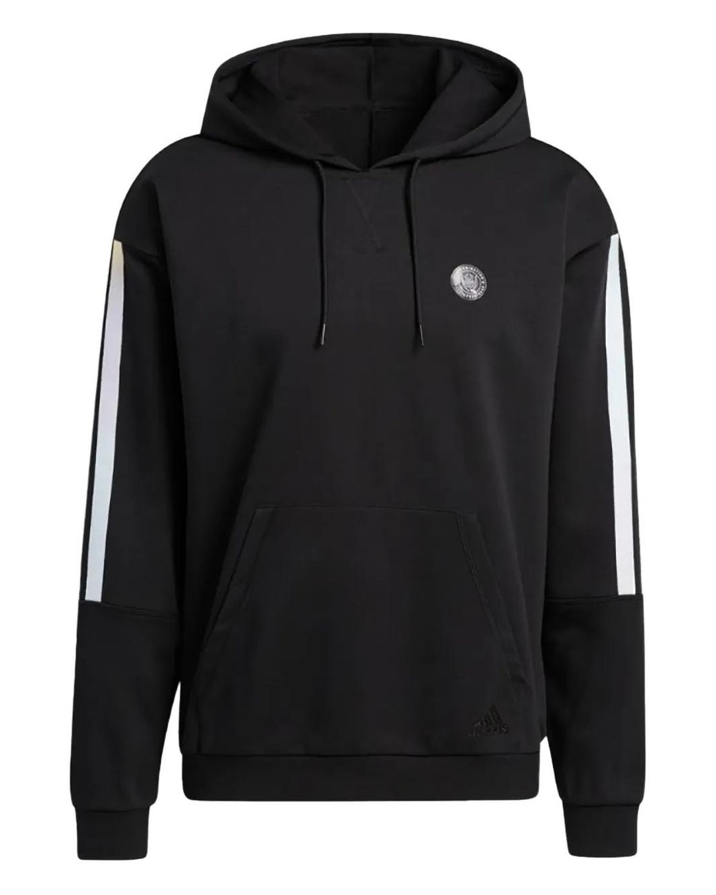 Adidas Black Donovan Mitchell Long-Sleeve Hoodie for men