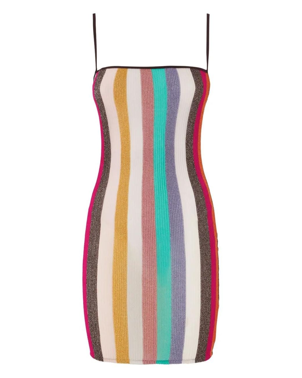 Missoni White Striped Mini Dress