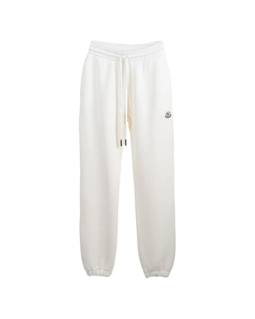 Moncler White Logo-Patch Track Pants