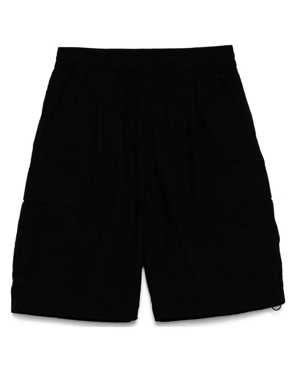 Chocoolate Black Drawstring Cargo Shorts for men