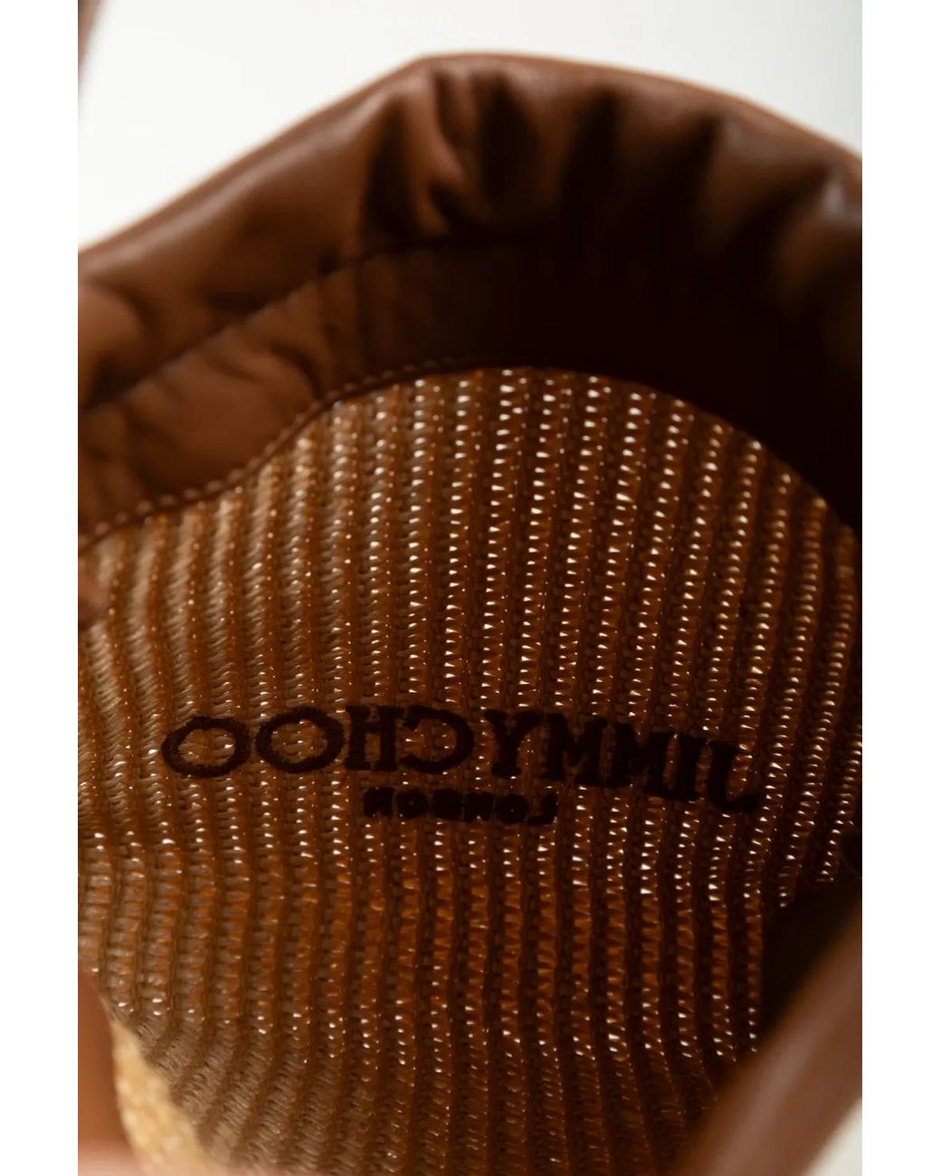 Jimmy Choo Metallic Mini Sac À Main À Bords En Cuir Tressé