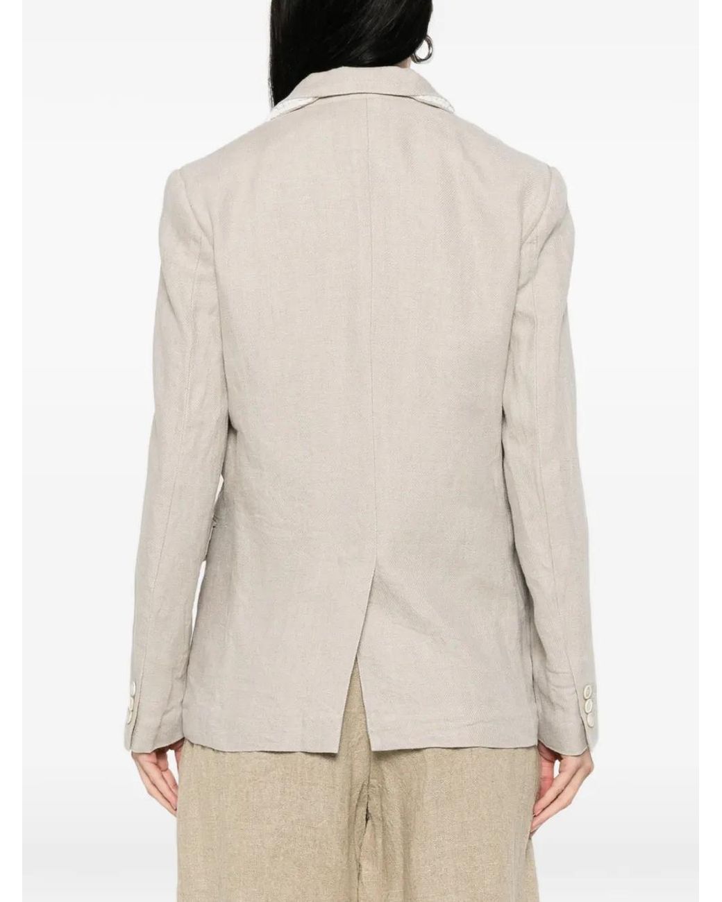 Comme des Garçons White Classic Blazer