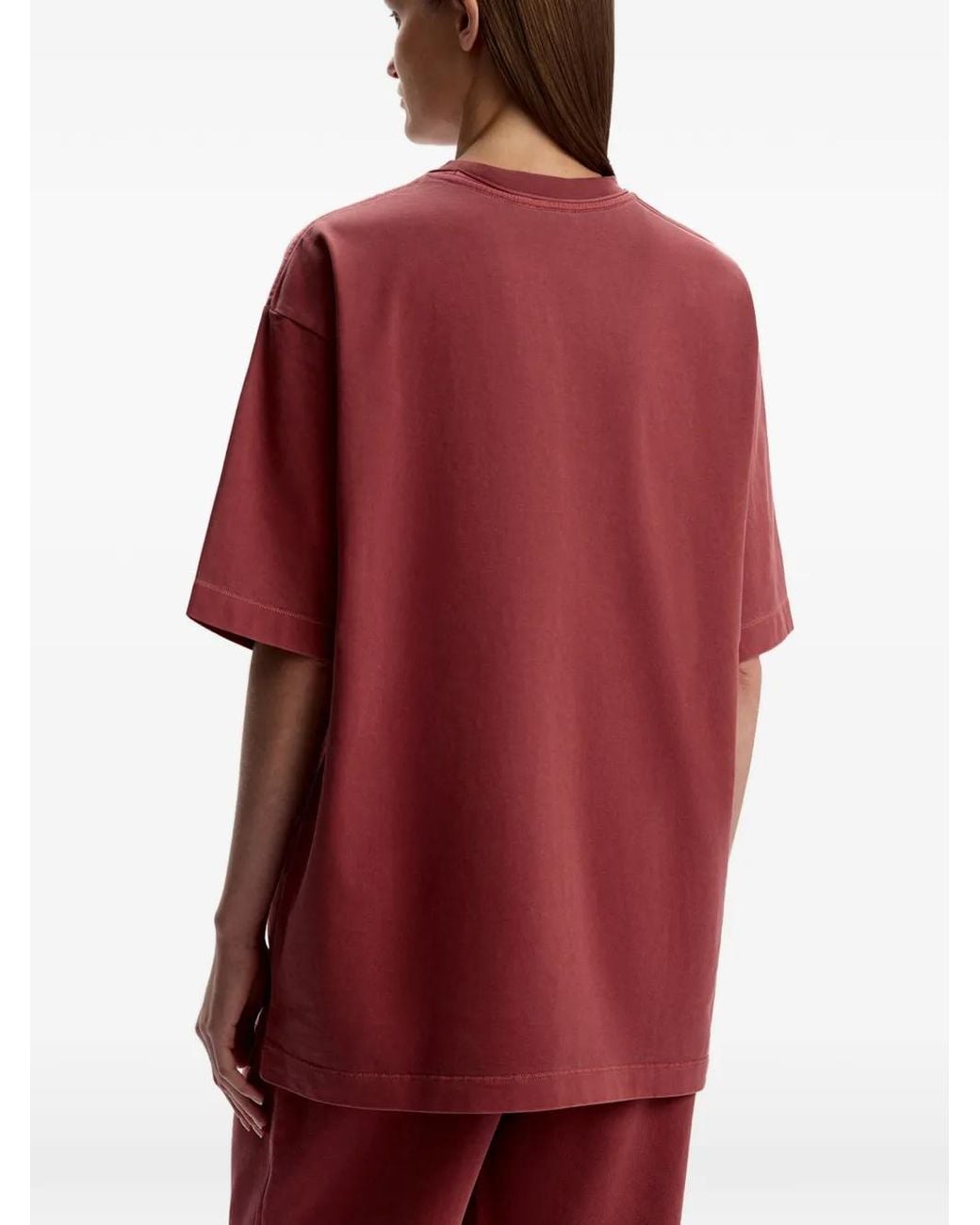 12 STOREEZ Red Crew-Neck T-Shirt
