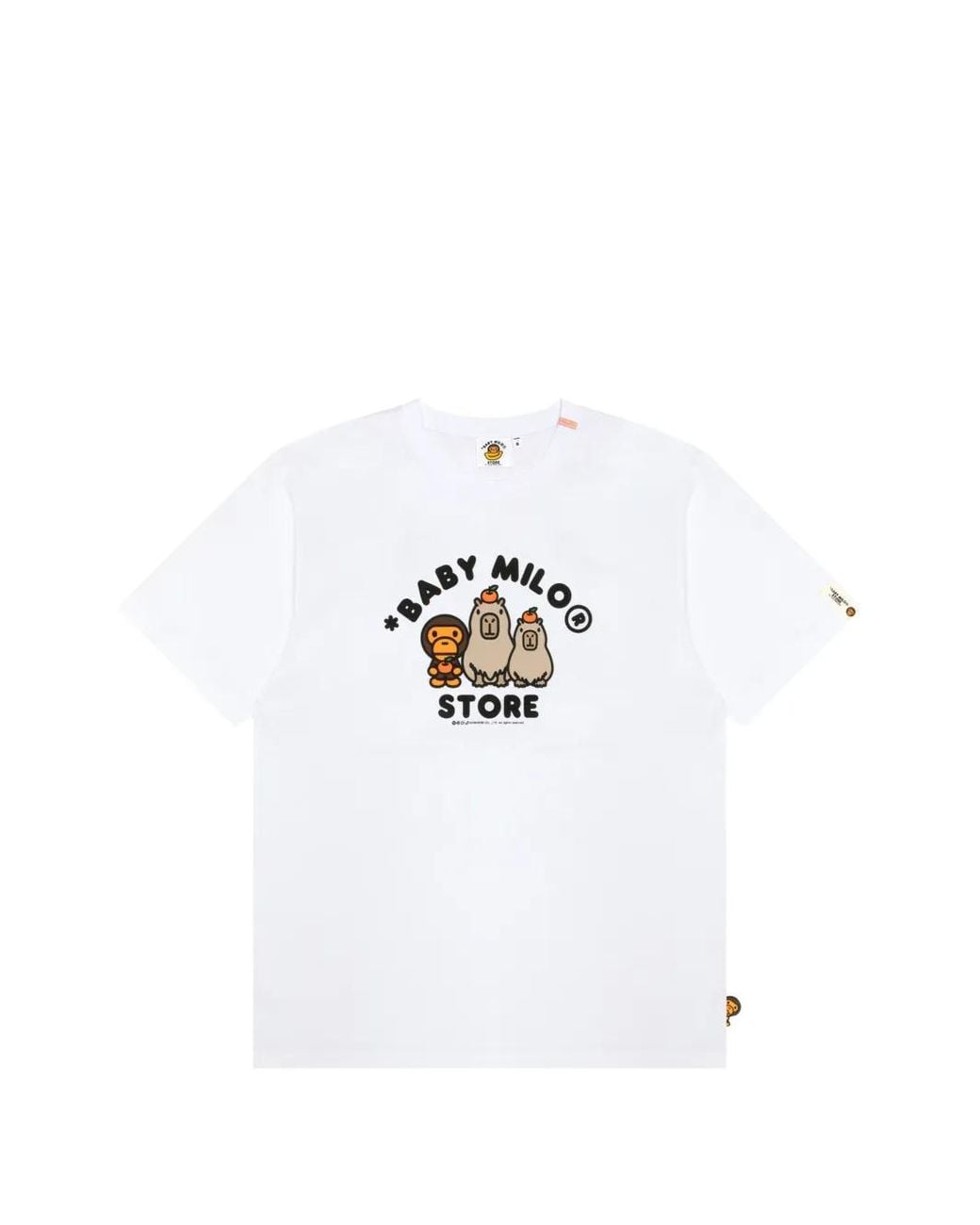 *BABY MILO® STORE BY *A BATHING APE® White Baby Milo Graphic-Print T-Shirt