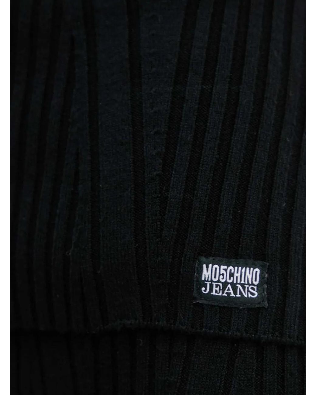 Moschino Black Ribbed Top