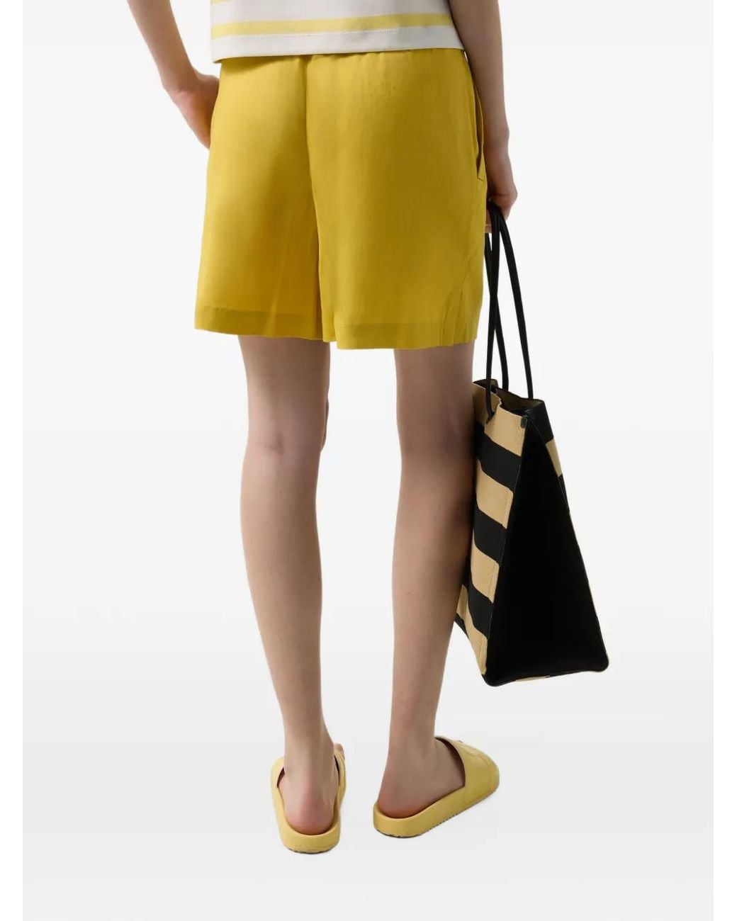 Bogner Yellow Carmel Drawstring Shorts