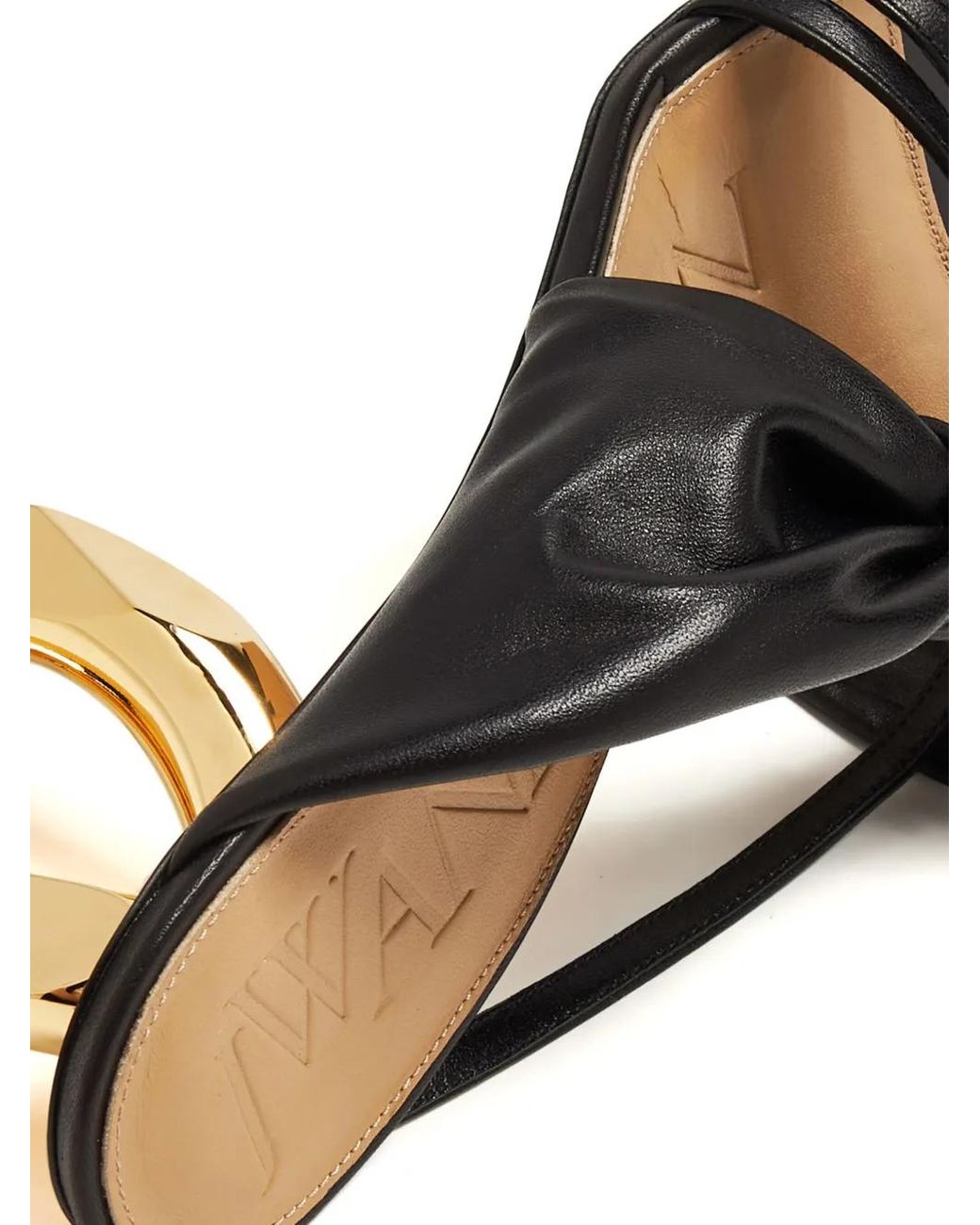 J.W. Anderson Black Chain Heel Mules
