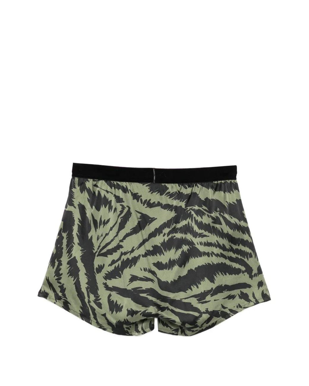 Tom Ford Green Tiger-Print Boxer for men