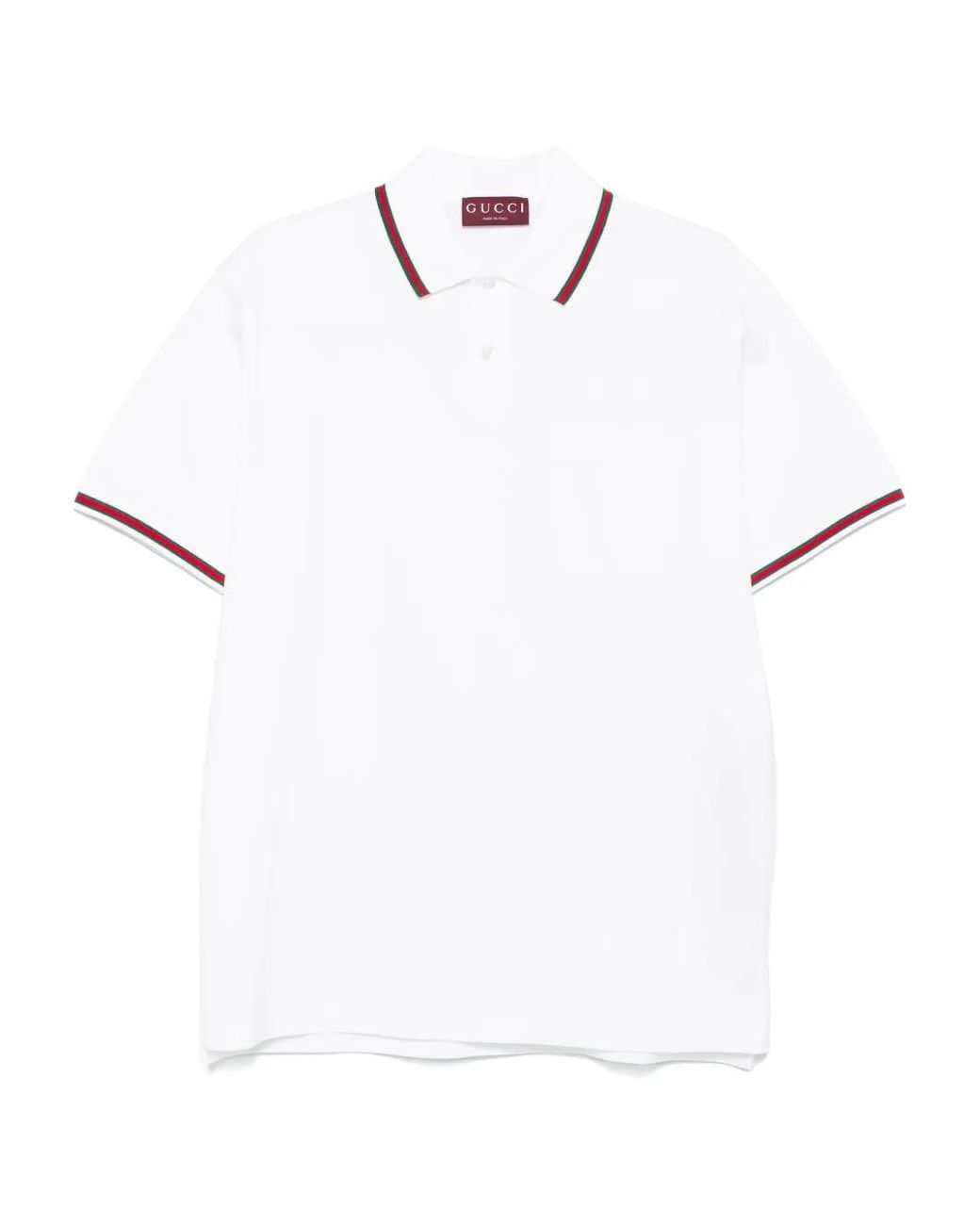 Gucci Logo-Appliqué Polo Shirt in White for Men Lyst UK