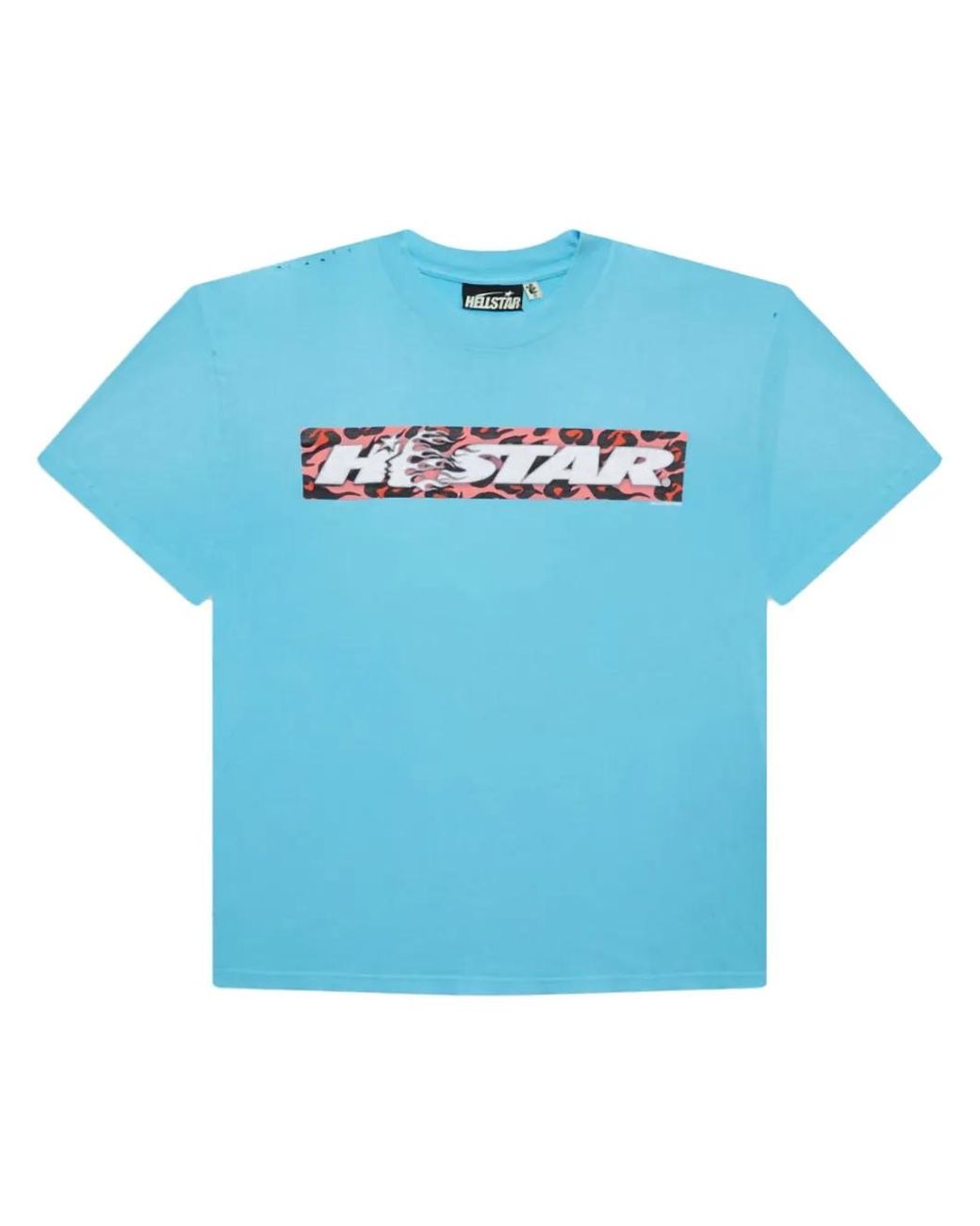 Camiseta Box Logo HELLSTAR de hombre de color Blue