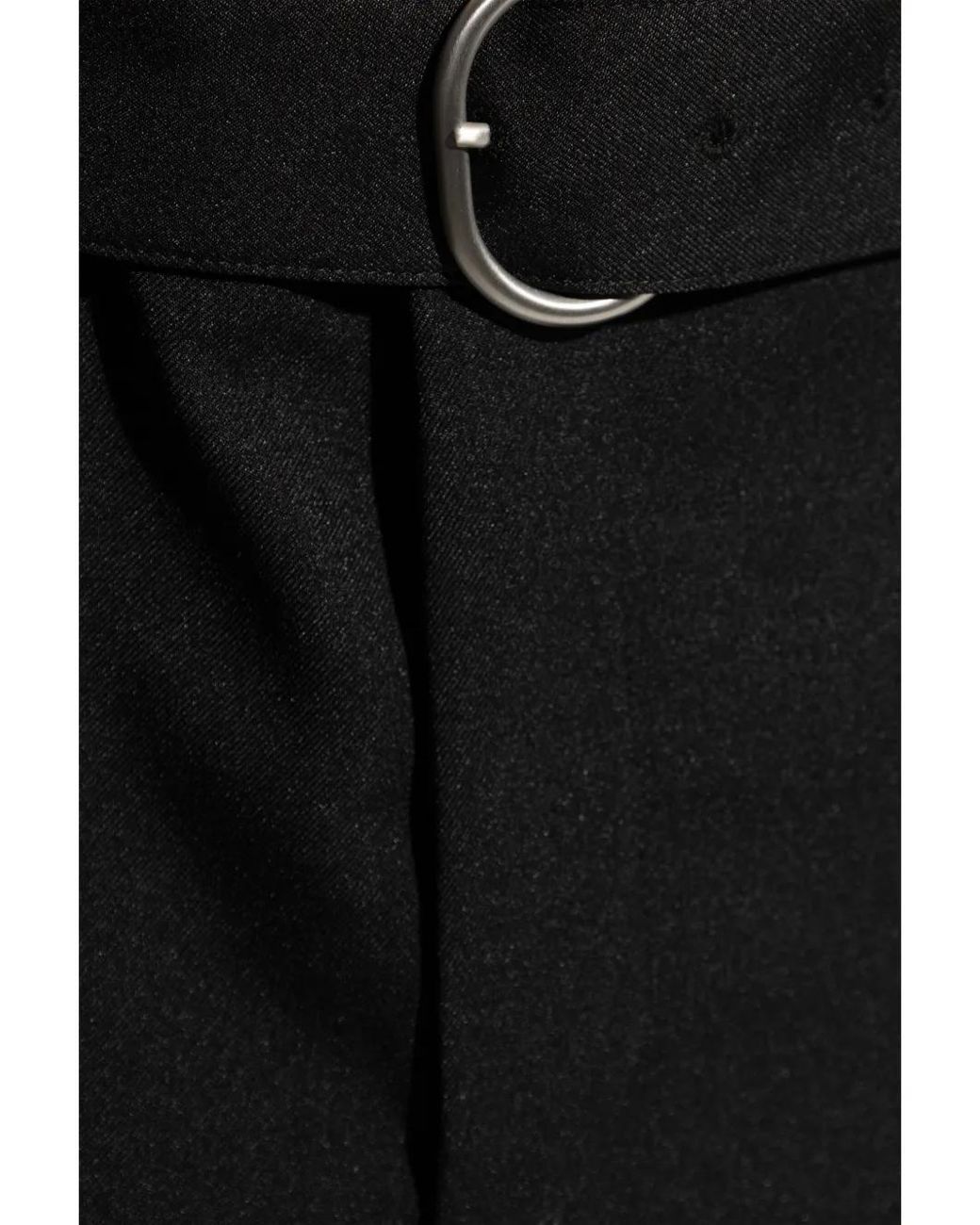 Jil Sander Black Pleated Trousers for men