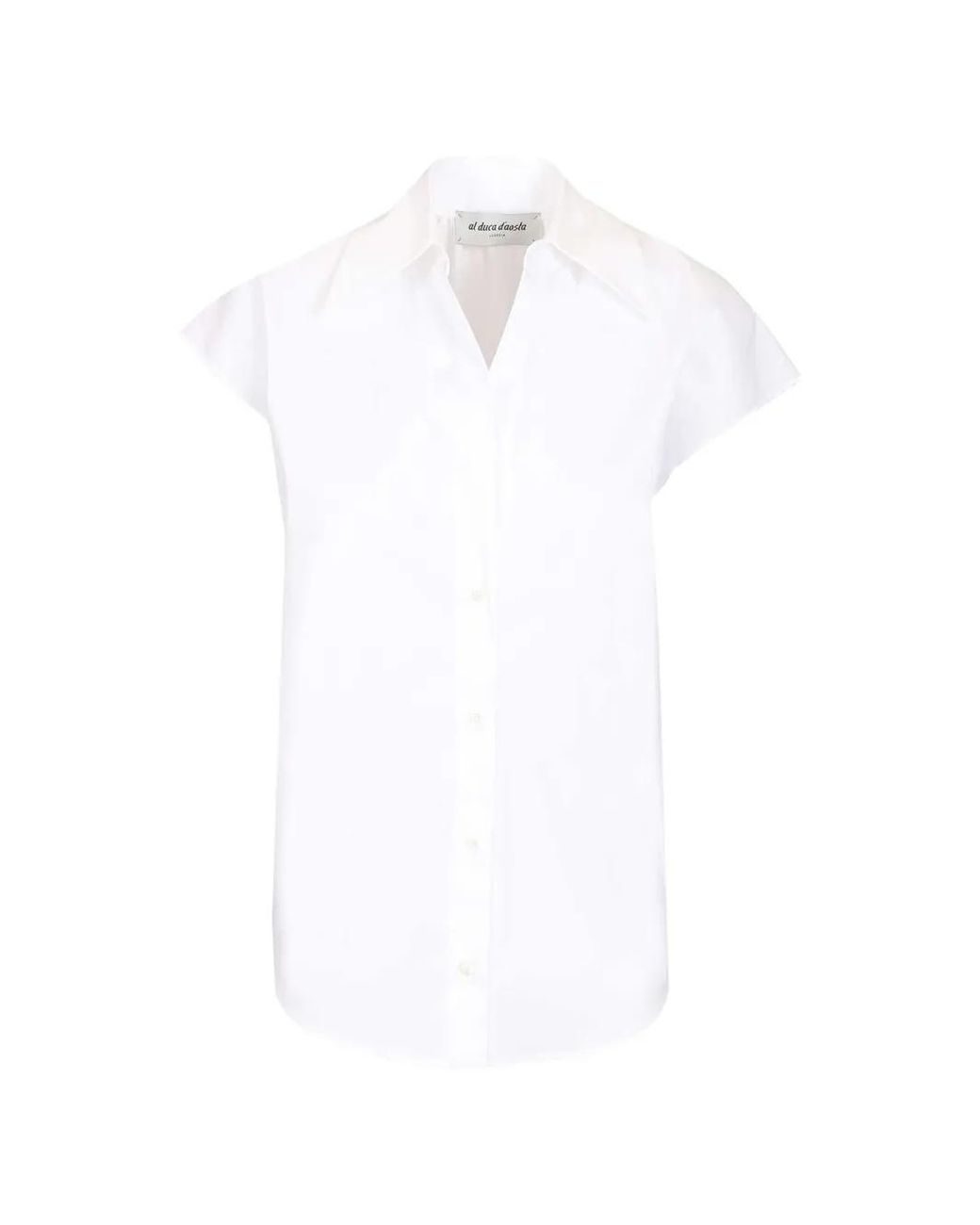Al Duca D'aosta White Aletta Short Sleeve Shirt