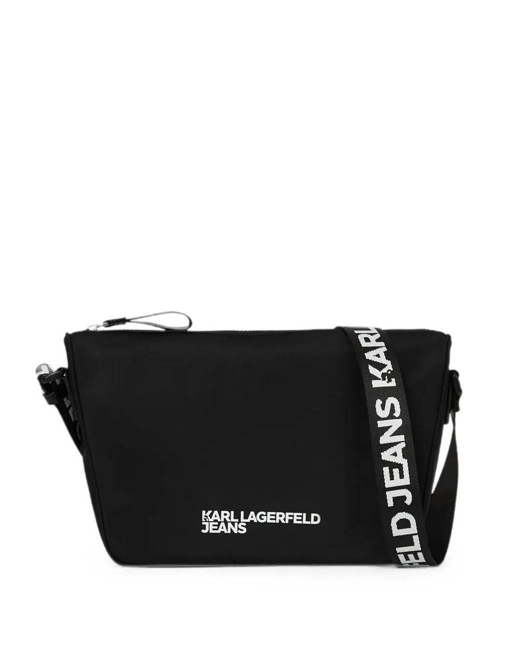 Karl Lagerfeld Black Essential Cross Body Bag for men