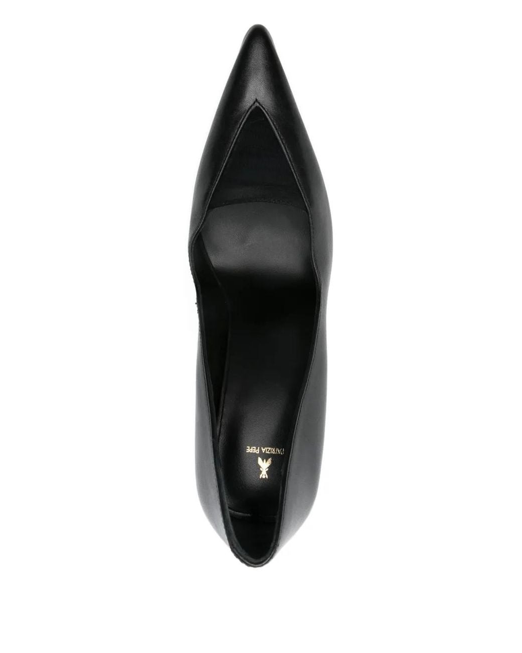 Patrizia Pepe Black 95Mm Leather Pointed Pumps