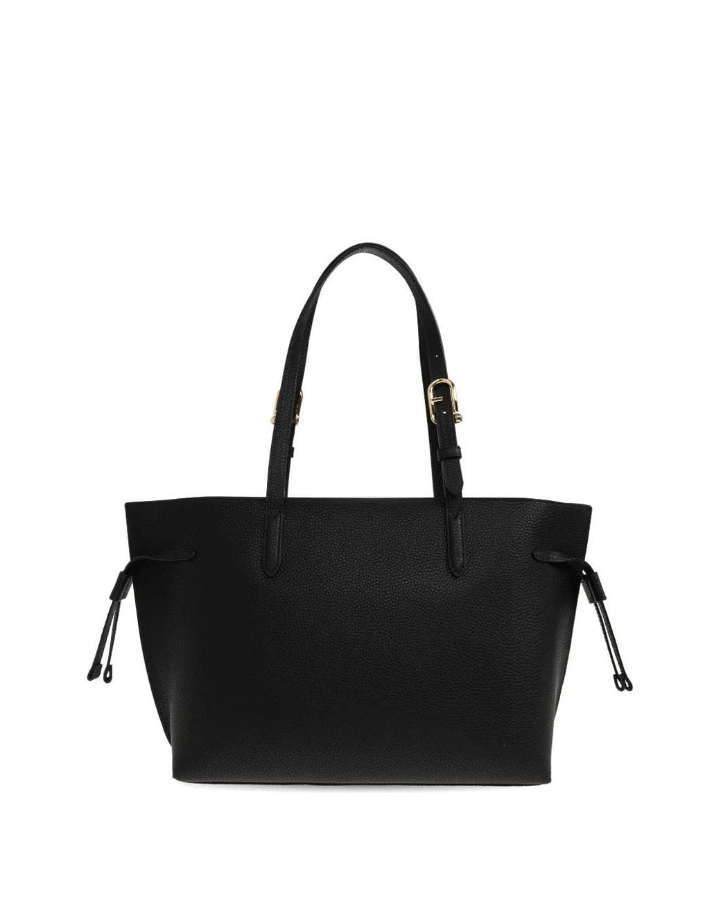Furla Black Large Ava Leather Tote Bag
